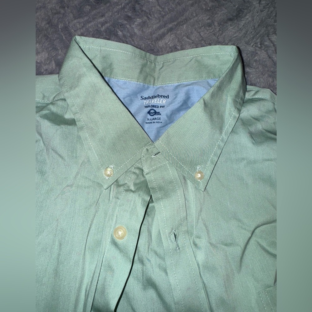 Saddlebred Traveler XL Green Button Up